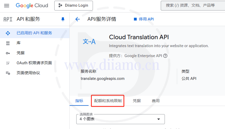 如何申请注册免费谷歌翻译API (Cloud Translation) - 迪亚莫